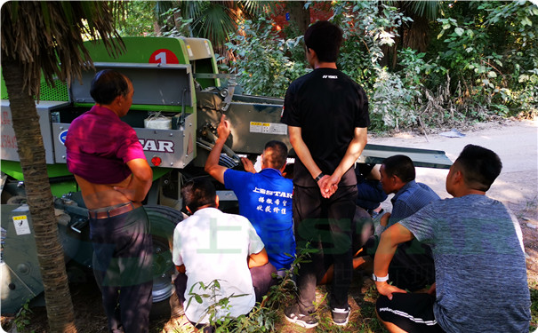 上海世達爾打捆機安裝維護之湖北實操