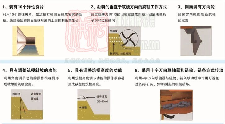 泰州櫻田1ZGD-30型水旱田筑埂機
