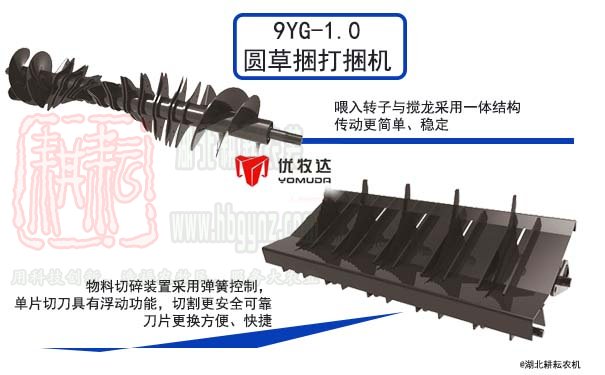 9YG-1.0優牧達「中」圓草捆打捆機
